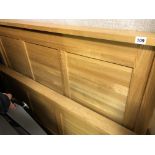 OAK PANELLED FRAMED DOUBLE BED