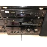 SONY SEPARATES LINEAR CONVERTER CD PLAYER AND AMPLIFIER WITH SPEAKERS