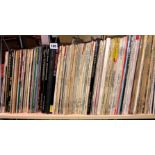 SHELF OF VINYL LPS INCLUDING CLASSICAL, OPERA, ETC.