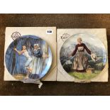 TWO KNOWLES LIMITED EDITION BONE CHINA PLATES - GONE WITH THE WIND AND THE SOUND OF MUSIC