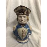 19TH CENTURY PRATTWARE CHARACTER TOBY JUG A/F