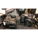 OLYMPUS SUPER ZOOM AZ330 DIGITAL CAMERA AND A FUJI FINEPIX S602Z CAMERA