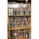 THREE SHELVES OF CDS MAINLY CLASSICAL TITLES INCLUDING COMPOSER BOX SETS AND OPERA