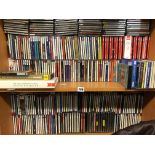 TWO SHELVES OF CLASSICAL CDS INCLUDING SYMPHONIES