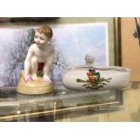 ROYAL DOULTON FIGURE 'SEASHORE' AND A CRESTED CHINA COVENTRY SUBMARINE