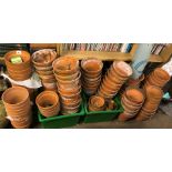 GOOD SELECTION OF TERRACOTTA PLANT POTS