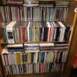 TWO SHELVES OF CDS MAINLY CLASSICAL AND VARIOUS COMPOSERS