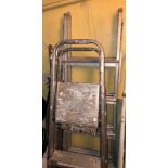 THREE ALUMINIUM STEP LADDERS