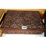 EASTERN HARDWOOD CARVED BOX