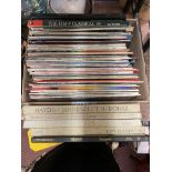 BOX OF VINLY LPS AND CLASSICAL BOX SETS