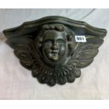 CAST METAL CHERUB CORBEL POCKET