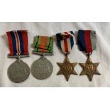 WWII MEDALS - 1939-45 STAR, FRANCE AND GERMANY STAR,