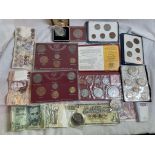 WORLD BANKNOTES, PRE-DECIMAL COIN PACKS,