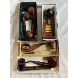 TRAY OF ASSORTED SMOKING PIPES, BRIARS, VISCOUNT, RALLYE,