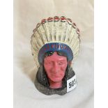 JL TOMEY COVENTRY LTD LORRY BONNET MASCOT IN THE FORM OF AN INDIAN CHIEF