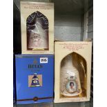 BOXED BELLS WHISKY EXTRA SPECIAL DECANTER PLUS TWO OTHER ROYAL COMMEMORATIVE DECANTERS