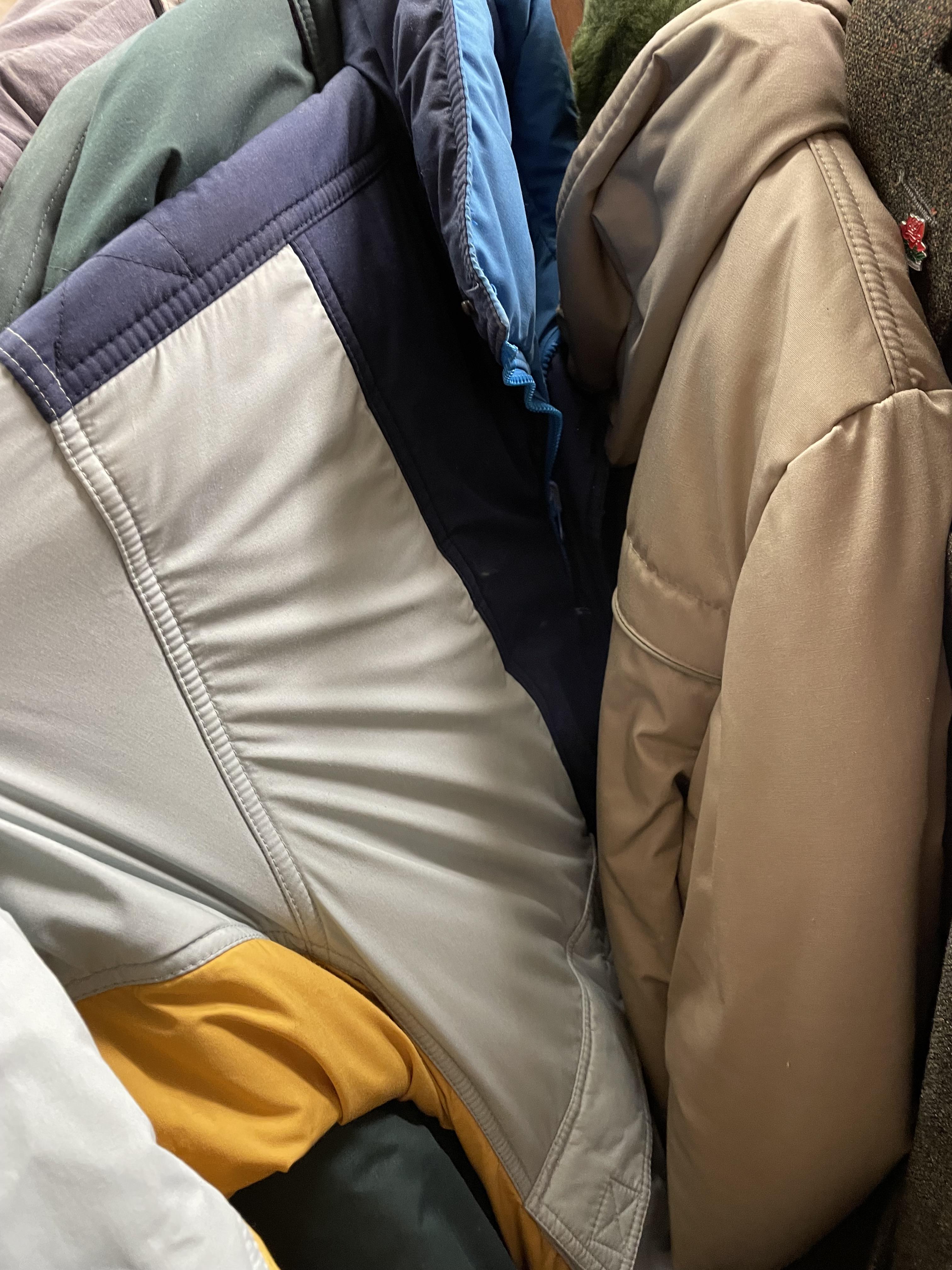 SMALLER CLOTHES RAIL OF VARIOUS GENTS BLAZERS AND JACKETS AND LIGHTWEIGHT COATS, - Image 11 of 15