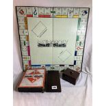 VINTAGE MONOPOLY BOARD AND GAME BOX,
