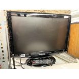 SMALL SAMSUNG TV WITH REMOTE CONTROL