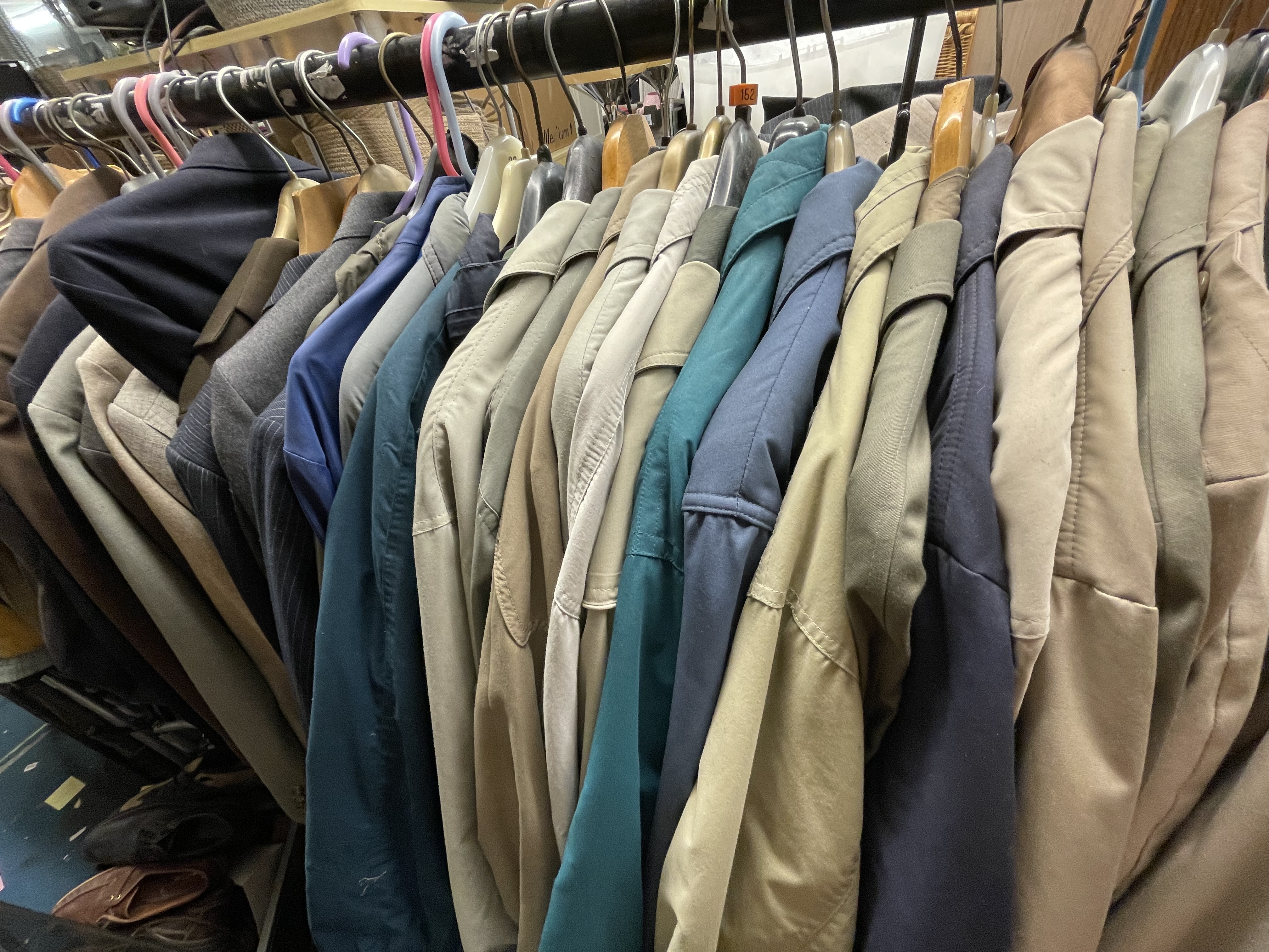 CLOTHES RAIL OF VARIOUS GENTS BLAZERS AND JACKETS AND LIGHTWEIGHT COATS, - Image 4 of 12