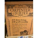 BOX OF ILLUSTRATED CARPENTER AND BUILDER FROM 1928 TO 1931 SOME COPIES MISSING