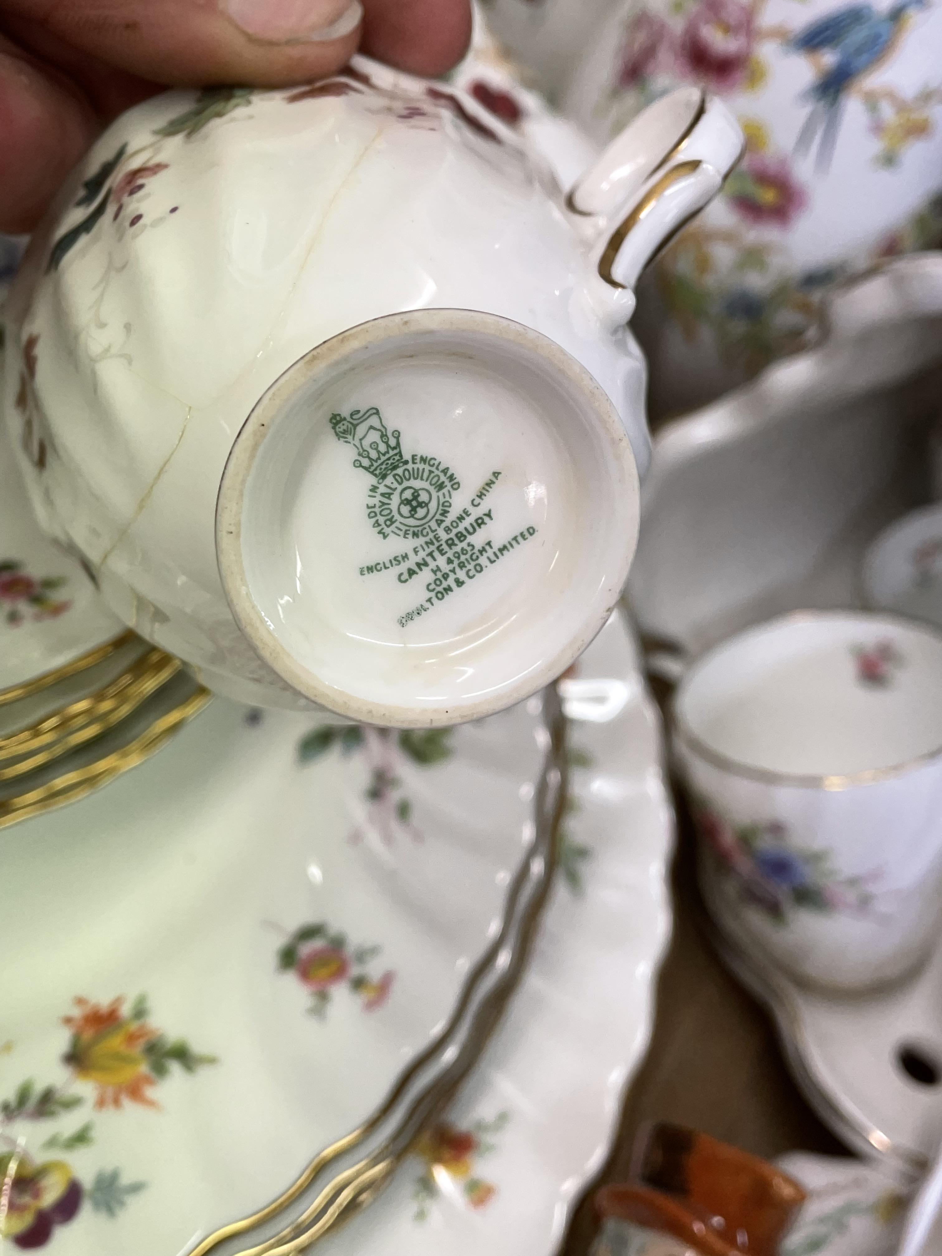 CARTON - ROYAL DOULTON COFFEE CANS, MINTON BONE CHINA PLATES AND SAUCERS, - Image 8 of 8