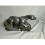 PEWTER PATINATED OTTER?