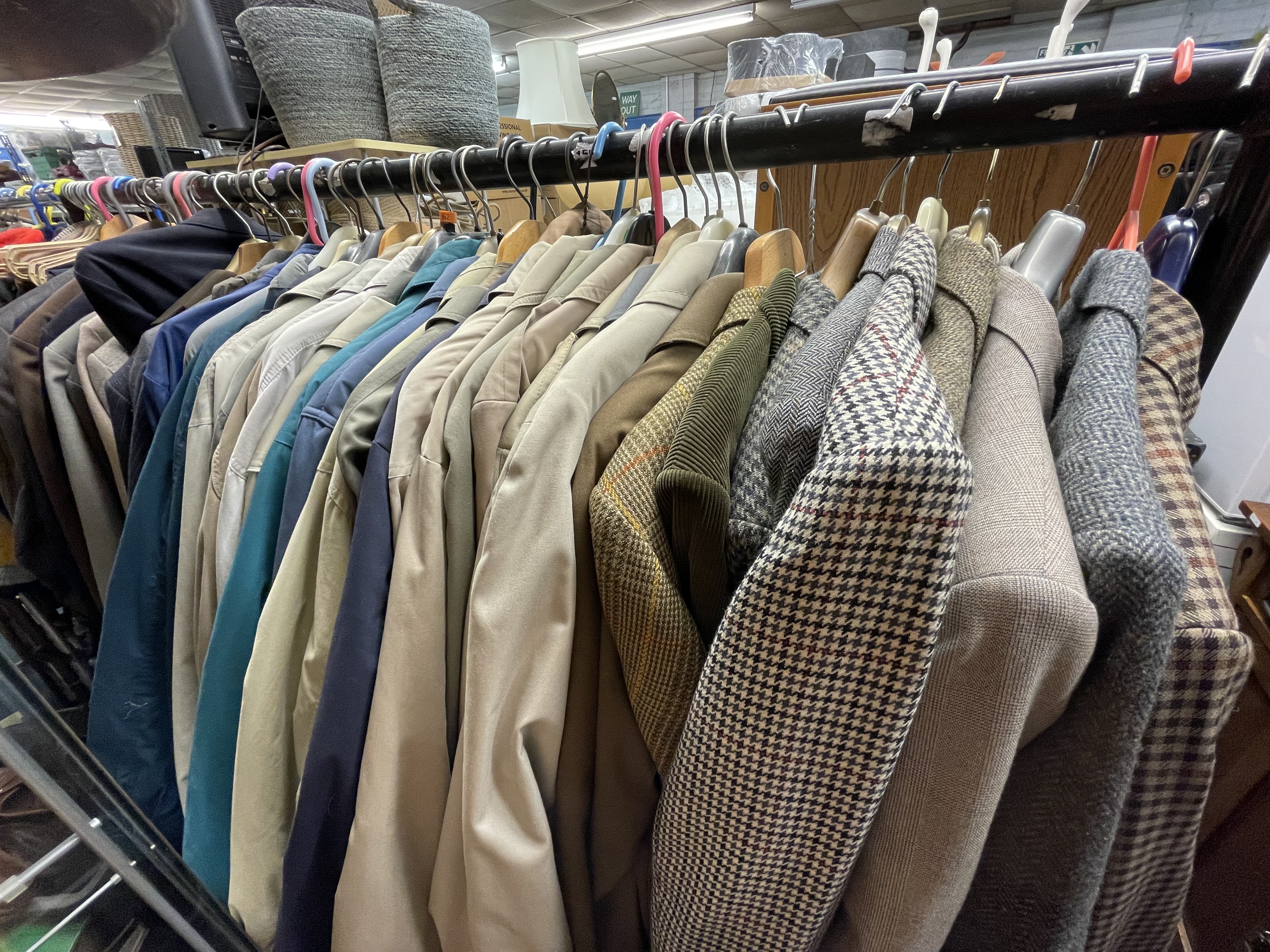 CLOTHES RAIL OF VARIOUS GENTS BLAZERS AND JACKETS AND LIGHTWEIGHT COATS, - Image 2 of 12