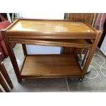 VINTAGE TEAK TROLLEY TABLE