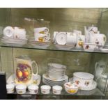 LARGE 72 PIECE COLLECTION OF ROYAL WORCESTER EVESHAM PATTERN DINNER AND TEA SET MADE UP OF DINNER