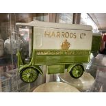 MANCER HARRODS DELIVERY VAN BISCUIT BARREL