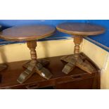 PAIR OF OAK OLD CHARM MINIATURE SIDE TABLES