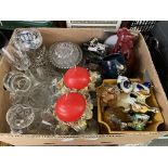 CARTON CONTAINING ASSORTED GLASSWARE AND CHINA