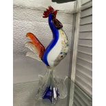 MURANO BLUE COCKEREL