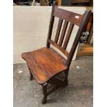 20TH CENTURY MAHOGANY LIBRARY STEP/CHAIR