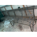 LATE VICTORIAN CAST IRON BENCH