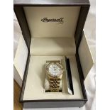 BOXED INGERSOLL GEMS GENTS WRIST WATCH