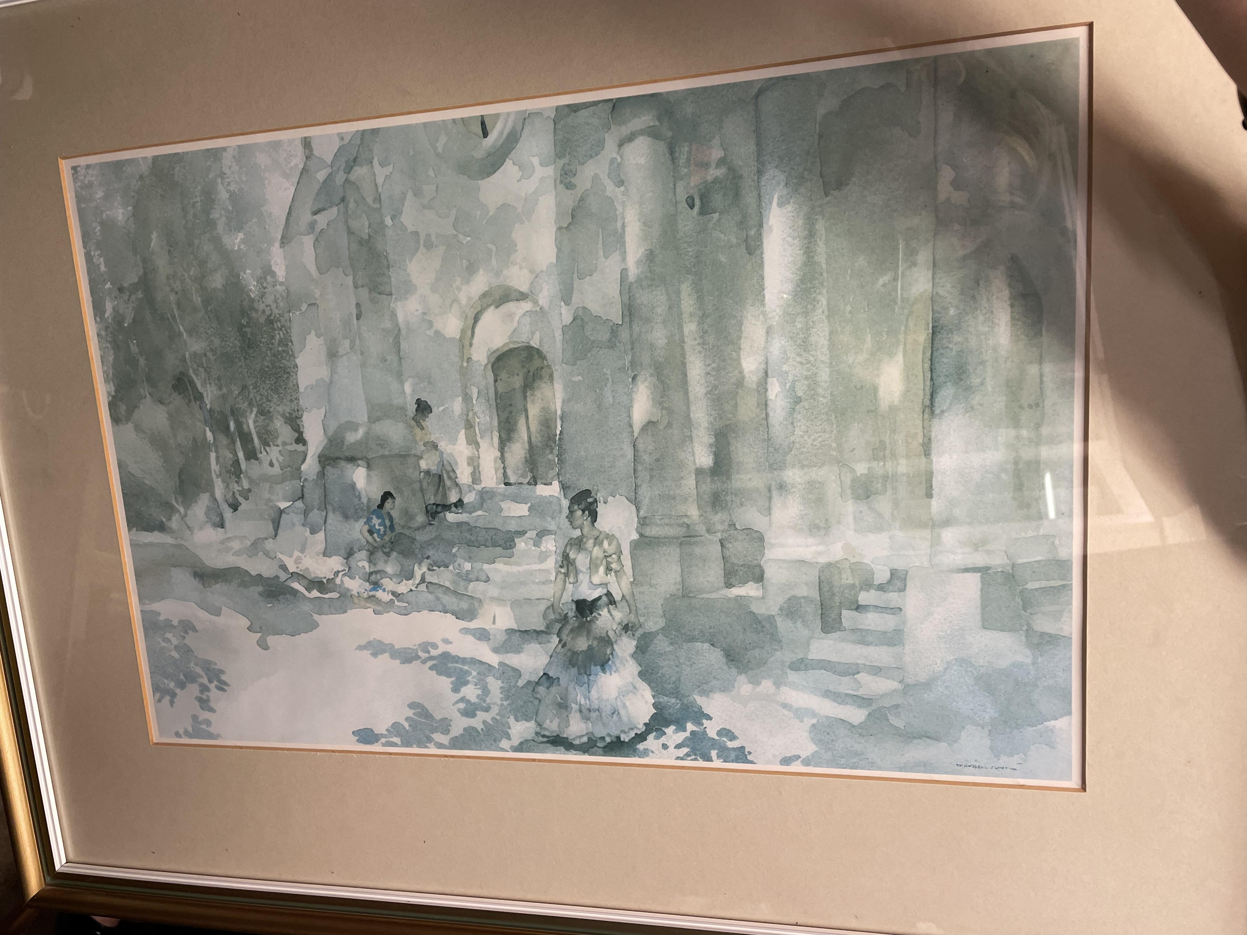 SET OF FOUR WILLIAM RUSSELL FLINT PRINTS FRAMED AND GLAZED - Image 4 of 6