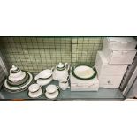 ROYAL DOULTON GREEN MARBLE DINNER SERVICE