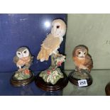 COUNTRY ARTISTS TAWNY OWL, LITTLE OWL,
