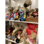 LARGE SELECTION OF VARIOUS SIZED TEDDY BEARS AND SOFT TOYS