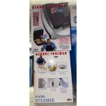 GEORGE FOREMAN FOOD STEAMER AND LEAN MEAN GRILLING MACHINE