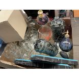 SELECTION OF GLASSWARE, ATOMIZER, MONTE CARLO SETS,