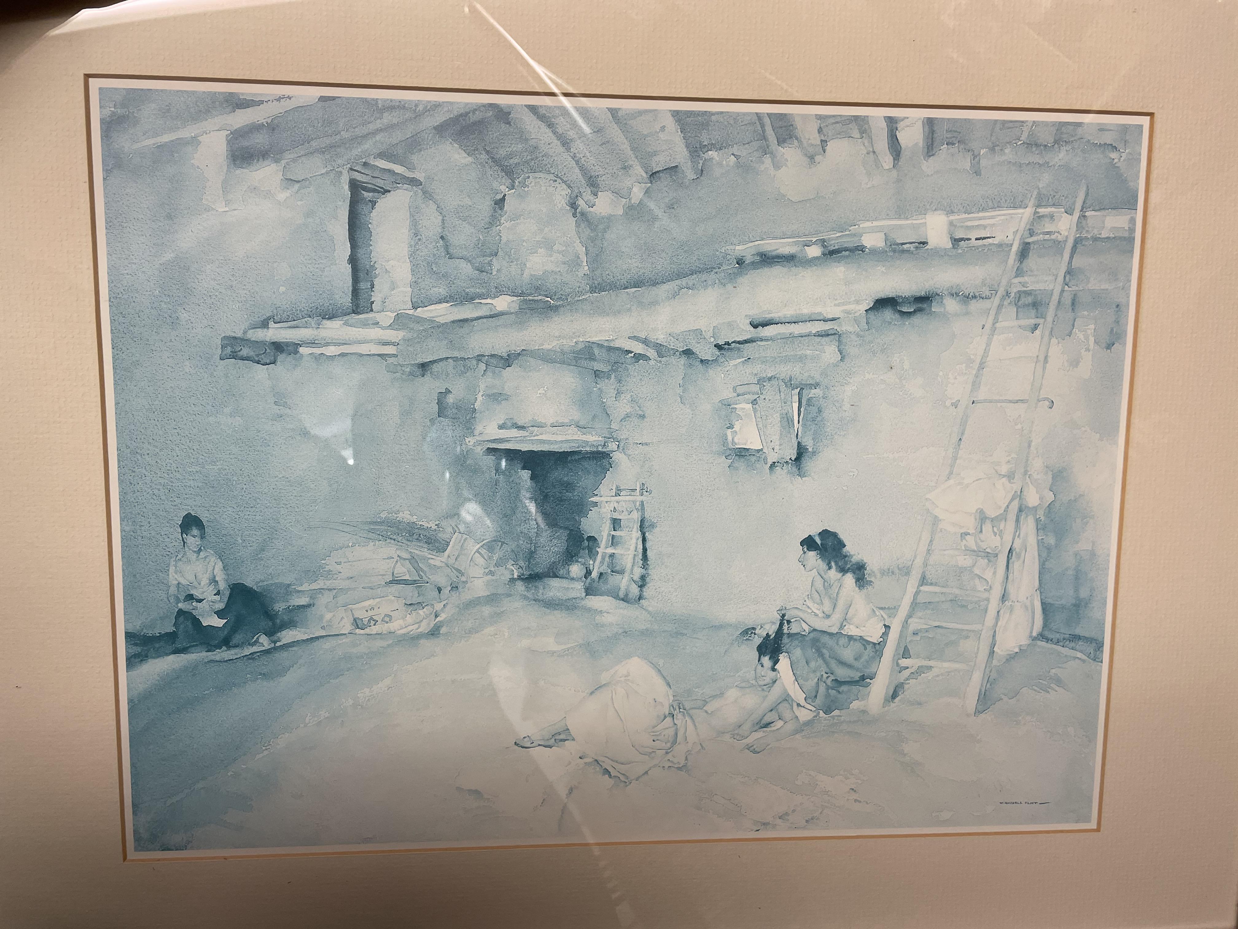 SET OF FOUR WILLIAM RUSSELL FLINT PRINTS FRAMED AND GLAZED - Image 2 of 6