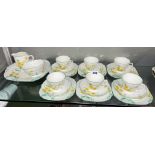 RADFORD CROWN CHINA BUTTERCUP PATTERN TEA SET