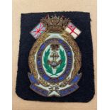 ROYAL NAVAL ENGINE ROOM ARTIFICER SEW ON BADGE