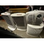 FOUR MINI FAN HEATERS