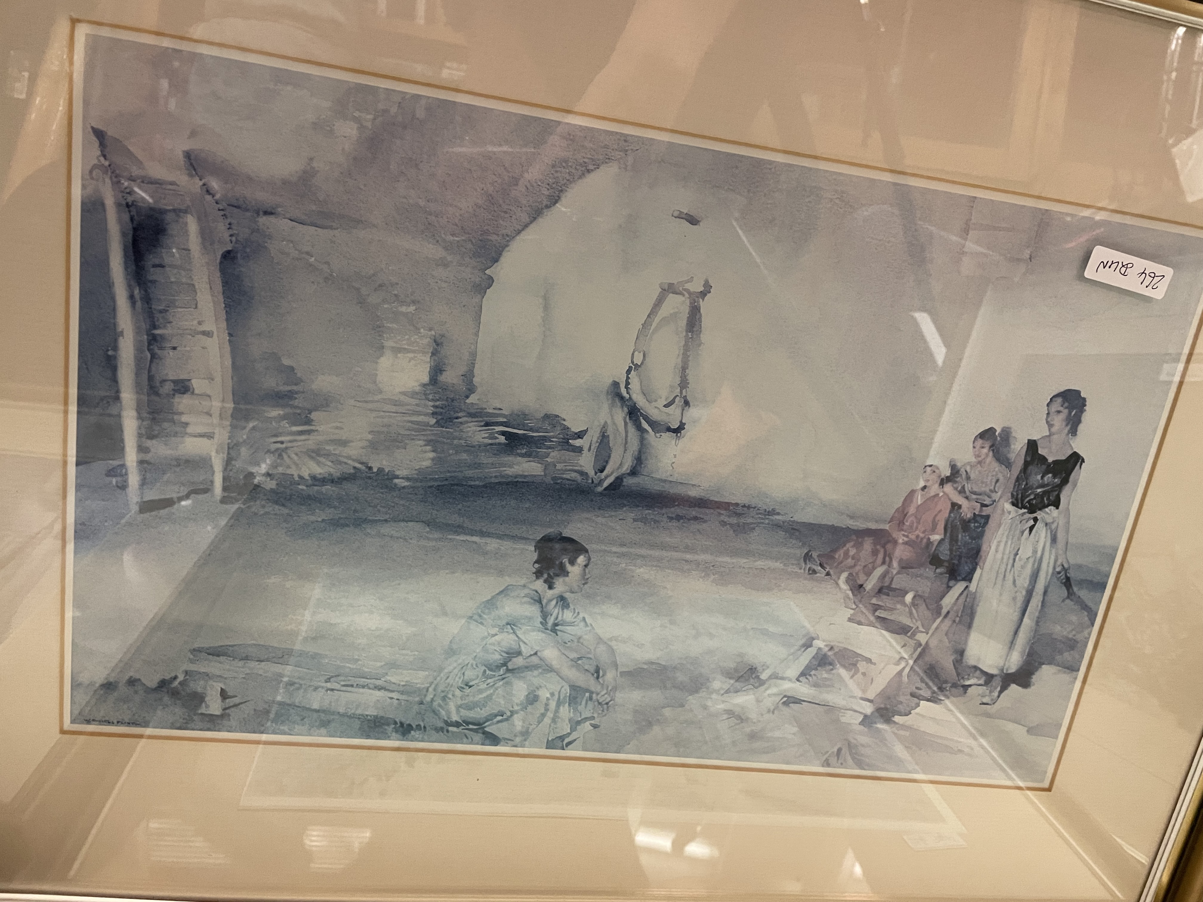 FIVE WILLIAM RUSSELL FLINT PRINTS FRAMED AND GLAZED - Image 3 of 6