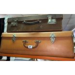 TWO VINTAGE SUITCASES