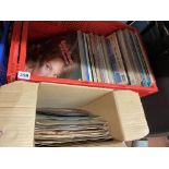 LARGE ASSORTMENT OF VINYL RECORDS IN FIVE BOXES